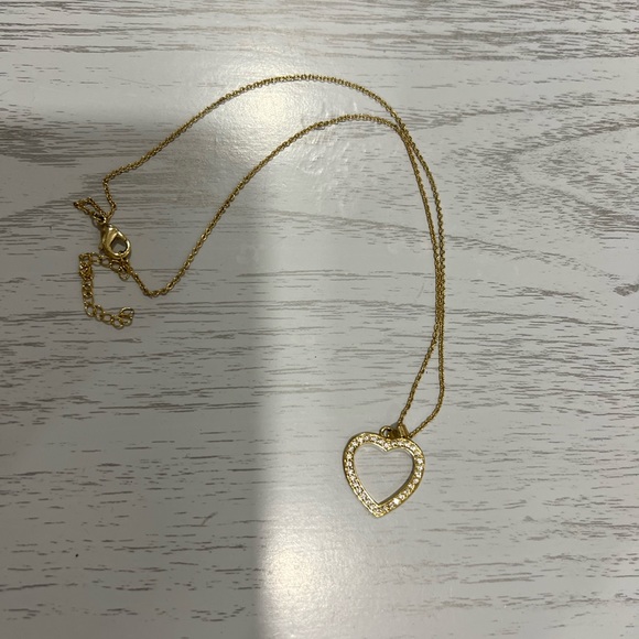 18 karat gold plated heart shaped necklace - Picture 4 of 4